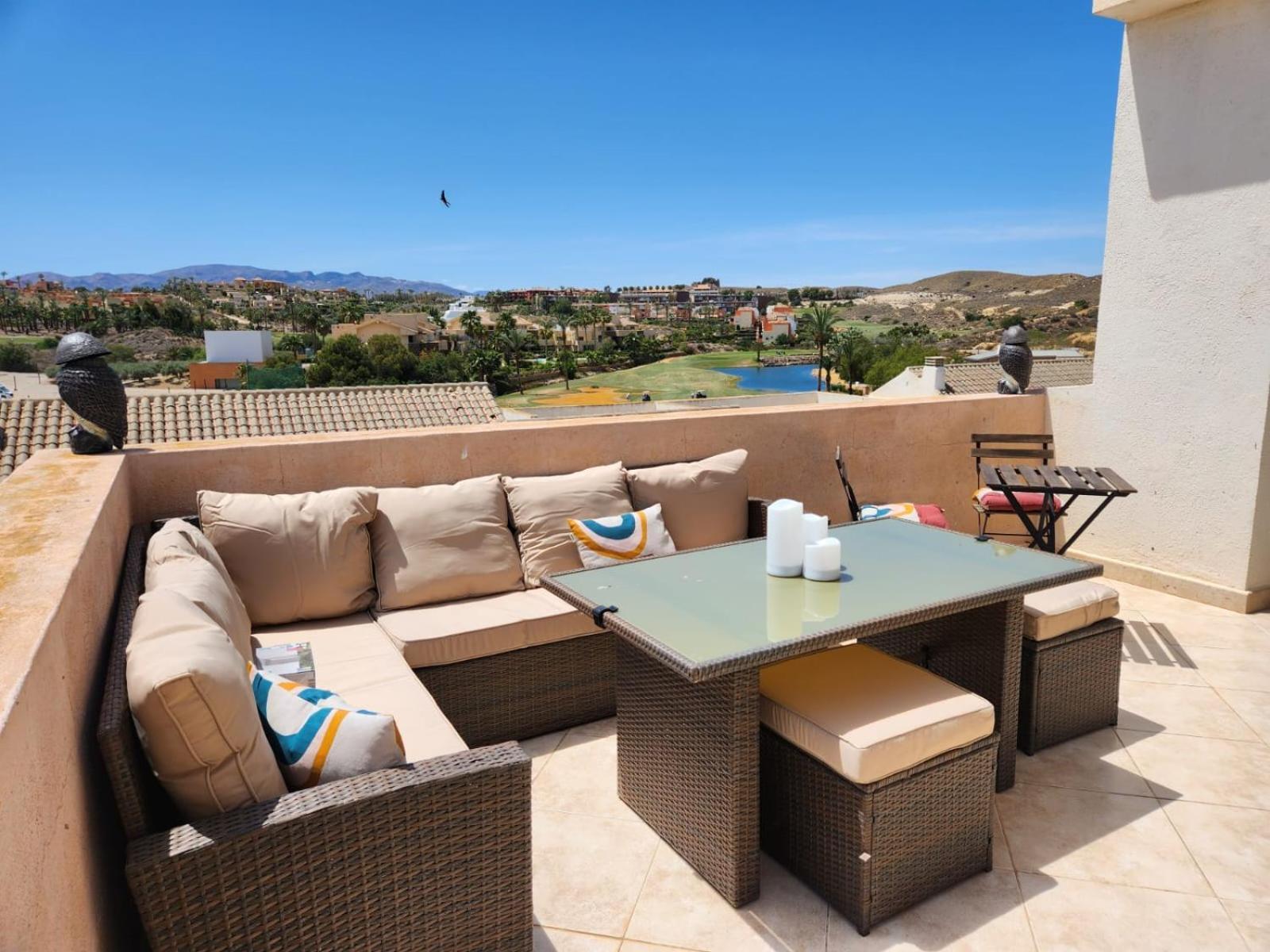 Atico Esquinero Con Preciosas Vistas Al Valle Del Golf Con Piscina Comunitaria! Vera