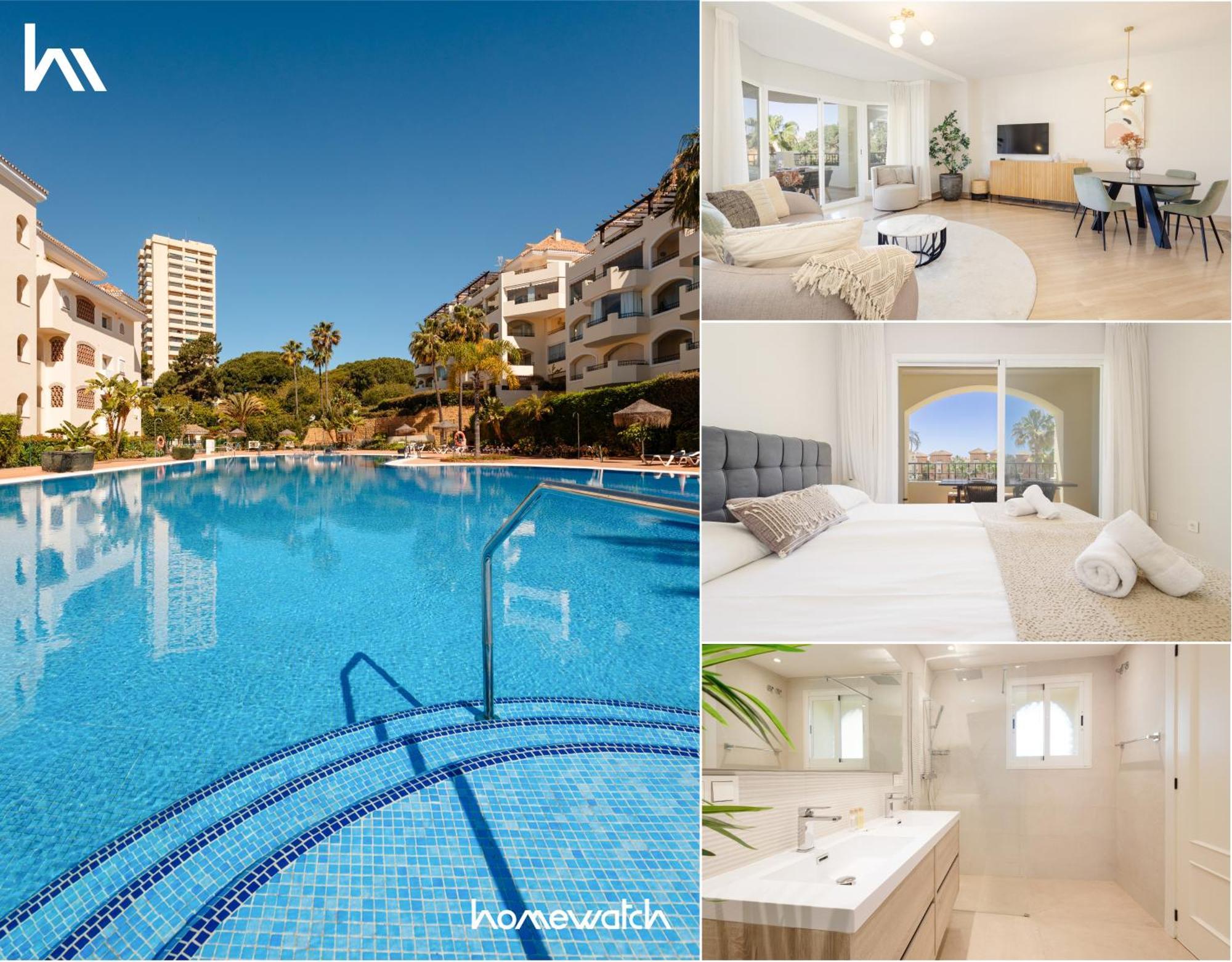 With Direct Beach Access, In Hacienda Playa, Elviria Apartamento *