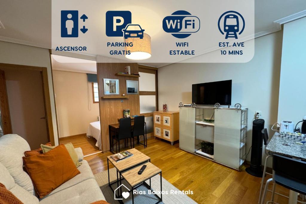 Apartment Centrico Con Parking Y Wifi ツ By Rias Baixas *