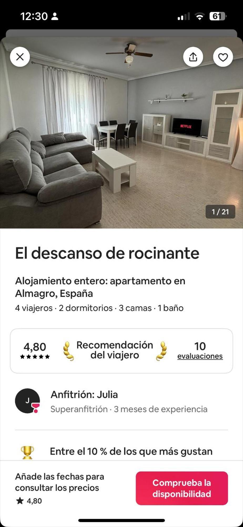El Descanso De Rocinante Apartment