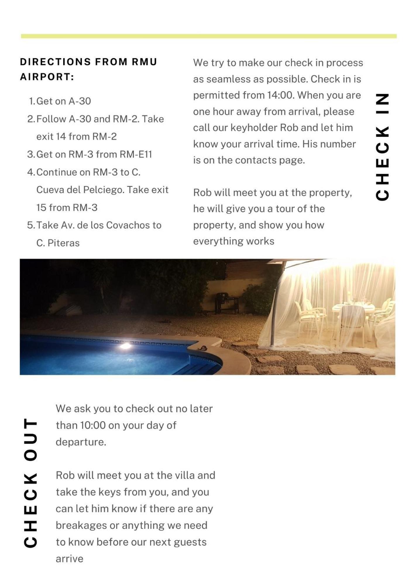 Quiet Relaxing 3 Bed 3 Bath For 8 Camposol Sect D *