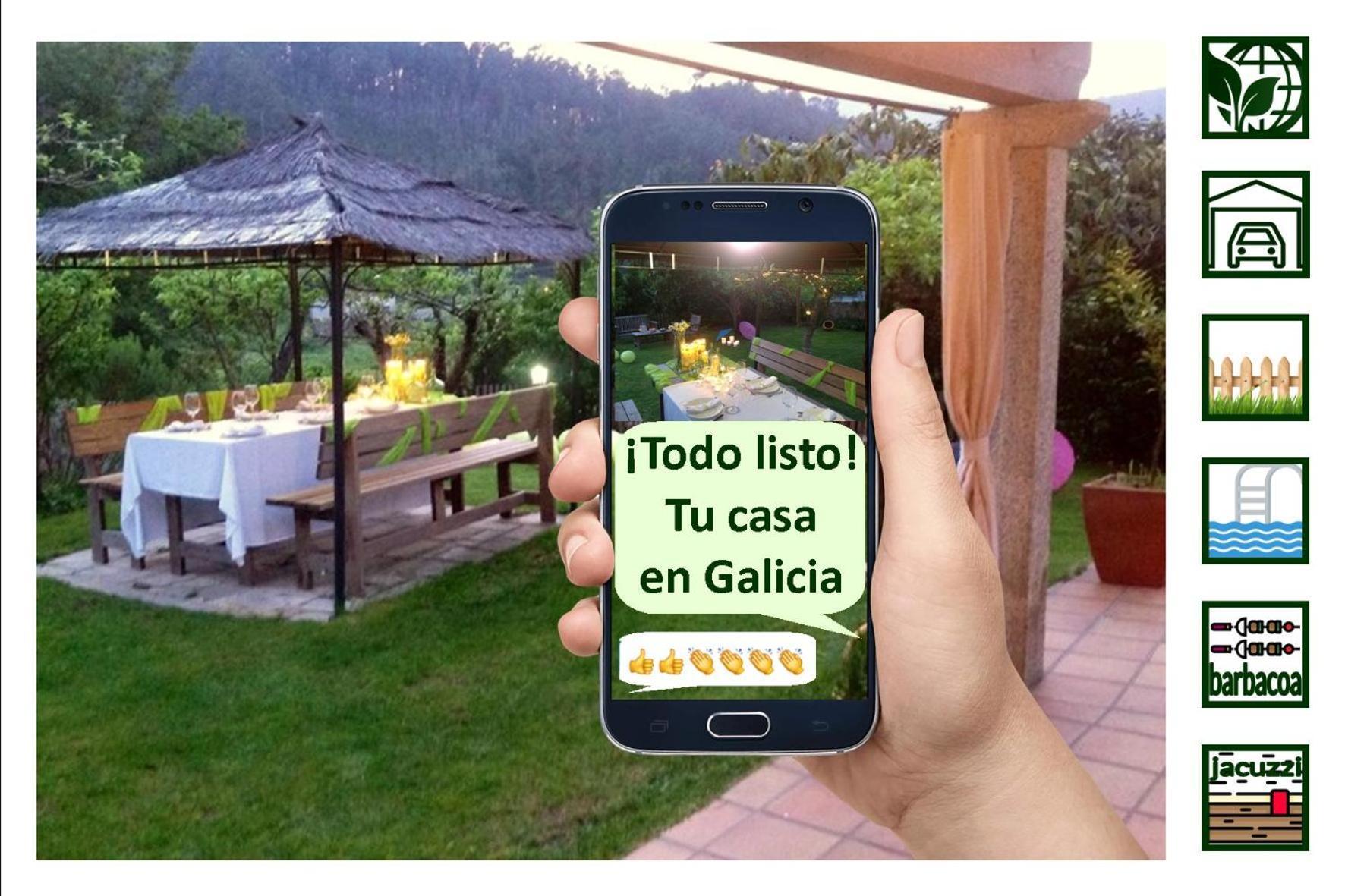 Con Piscinajardinbarbacoa Сasa de vacaciones