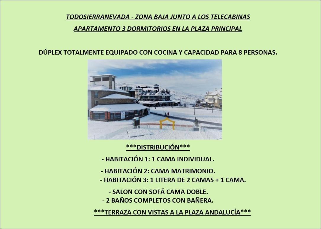 & Snow Apartmentos By Todosierranevada - Plaza Principal Junto A Telecabinas Apartamento Sierra Nevada