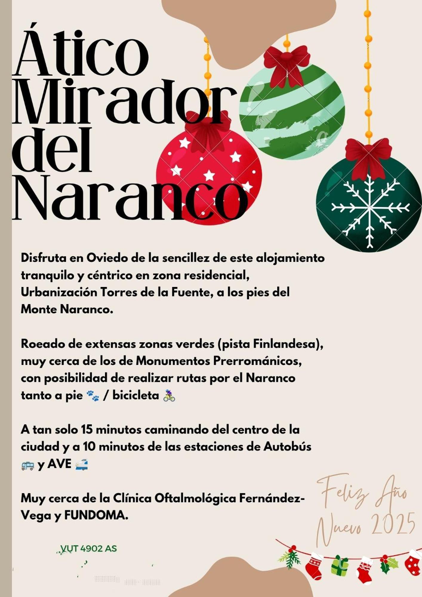 Atico Mirador Del Naranco, Parking Gratuito, Wifi, Zona Residencial Apartamento Oviedo