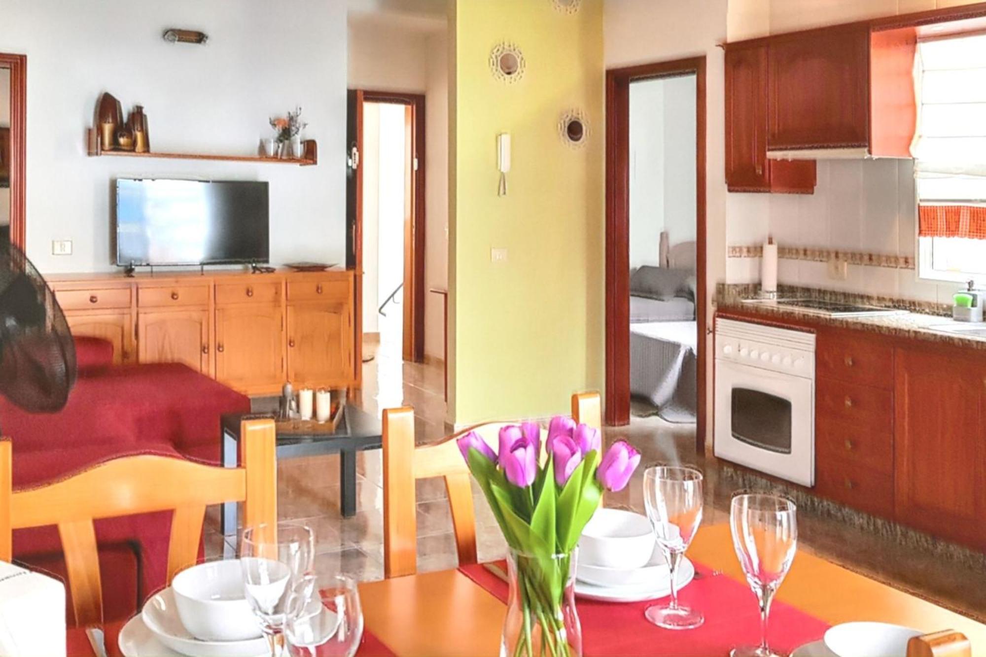 Cosy In Santiago Del Teide 70m² + Mountain View Apartamento *