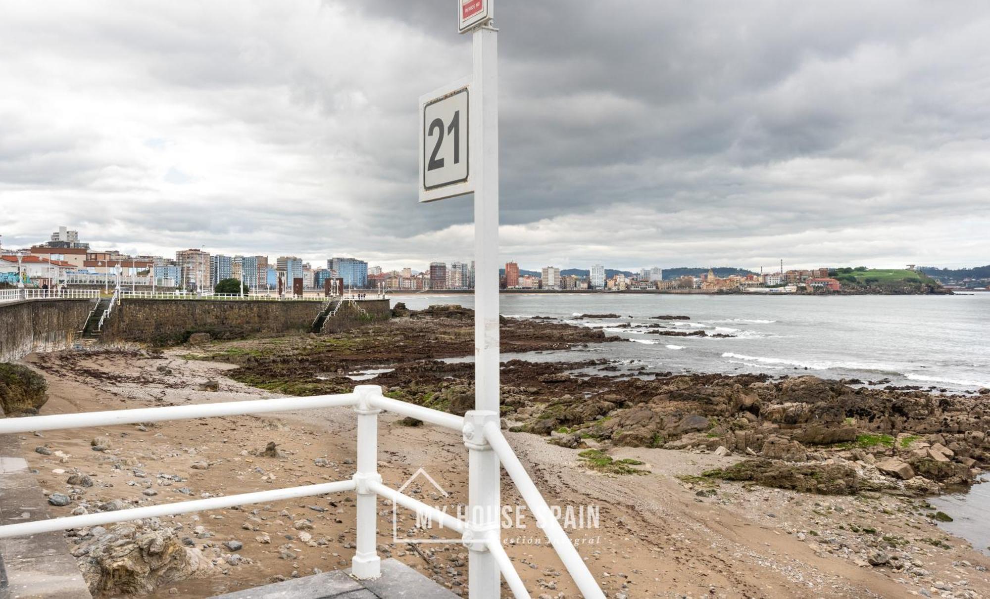 Myhousespain - Primera Linea De Playa Con Parking Gijón