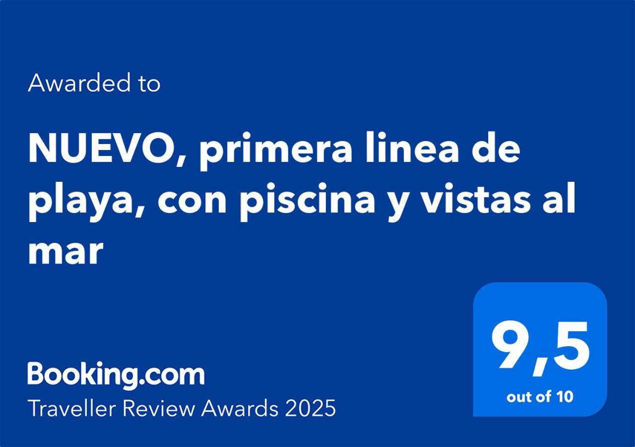 Nuevo, Primera Linea De Playa, Con Piscina Y Vistas Al Mar Apartamento *