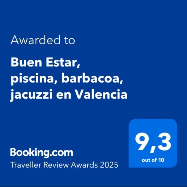 Buen Estar, Piscina, Barbacoa, Jacuzzi En Valencia Сasa de vacaciones