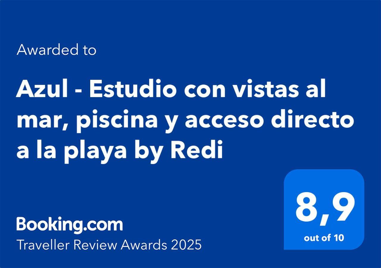Apartamento Azul - Estudio Con Vistas Al Mar, Piscina Y Acceso Directo A La Playa By Redi