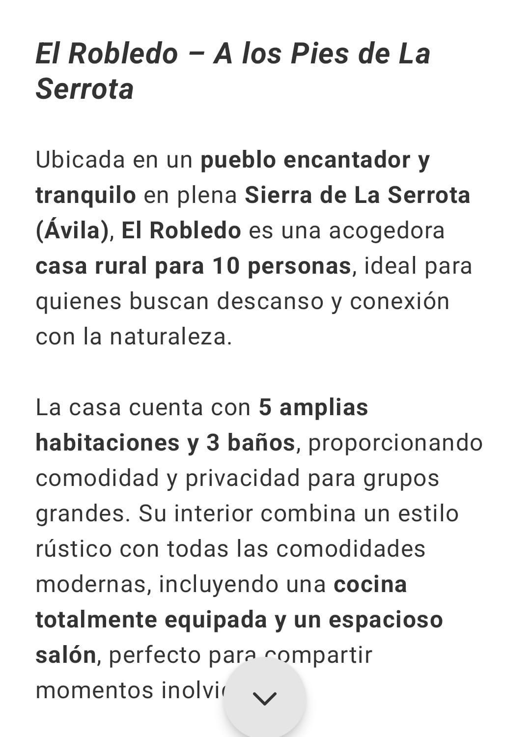 El Robledo Country house *