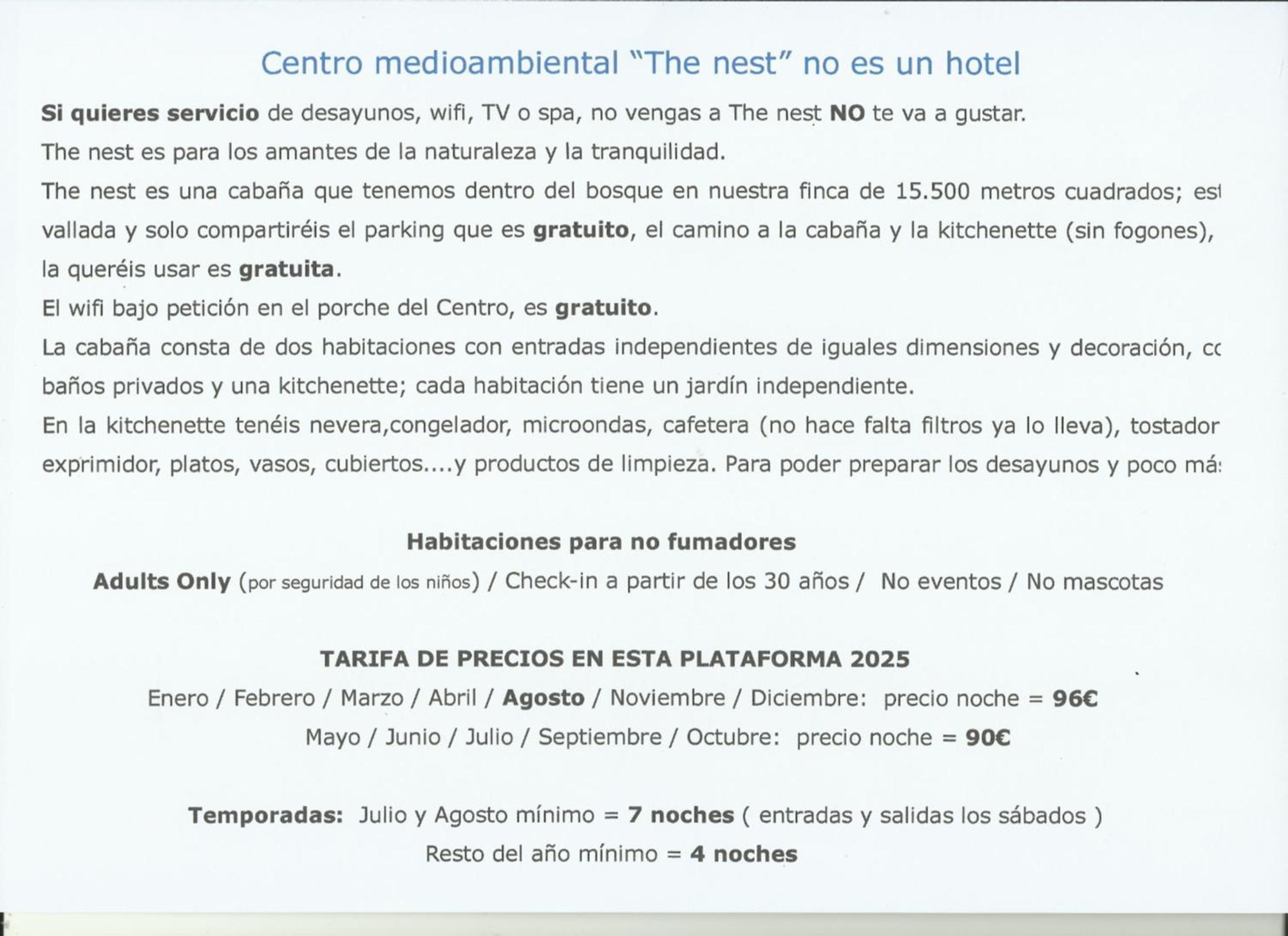 Centro Medioambiental The Nest - Adults Only - Digital Detox El Plano
