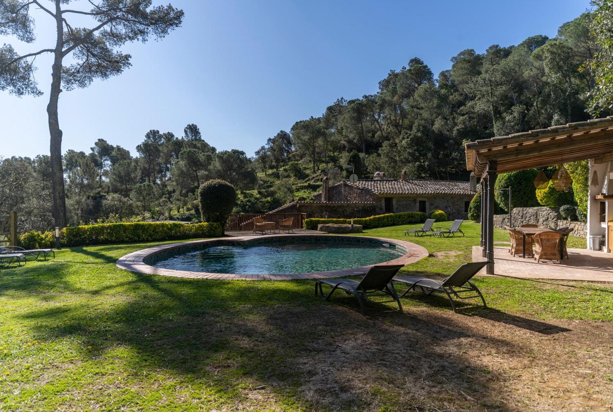 Casa El Moli De Burjats Con Piscina Y Chimenea
