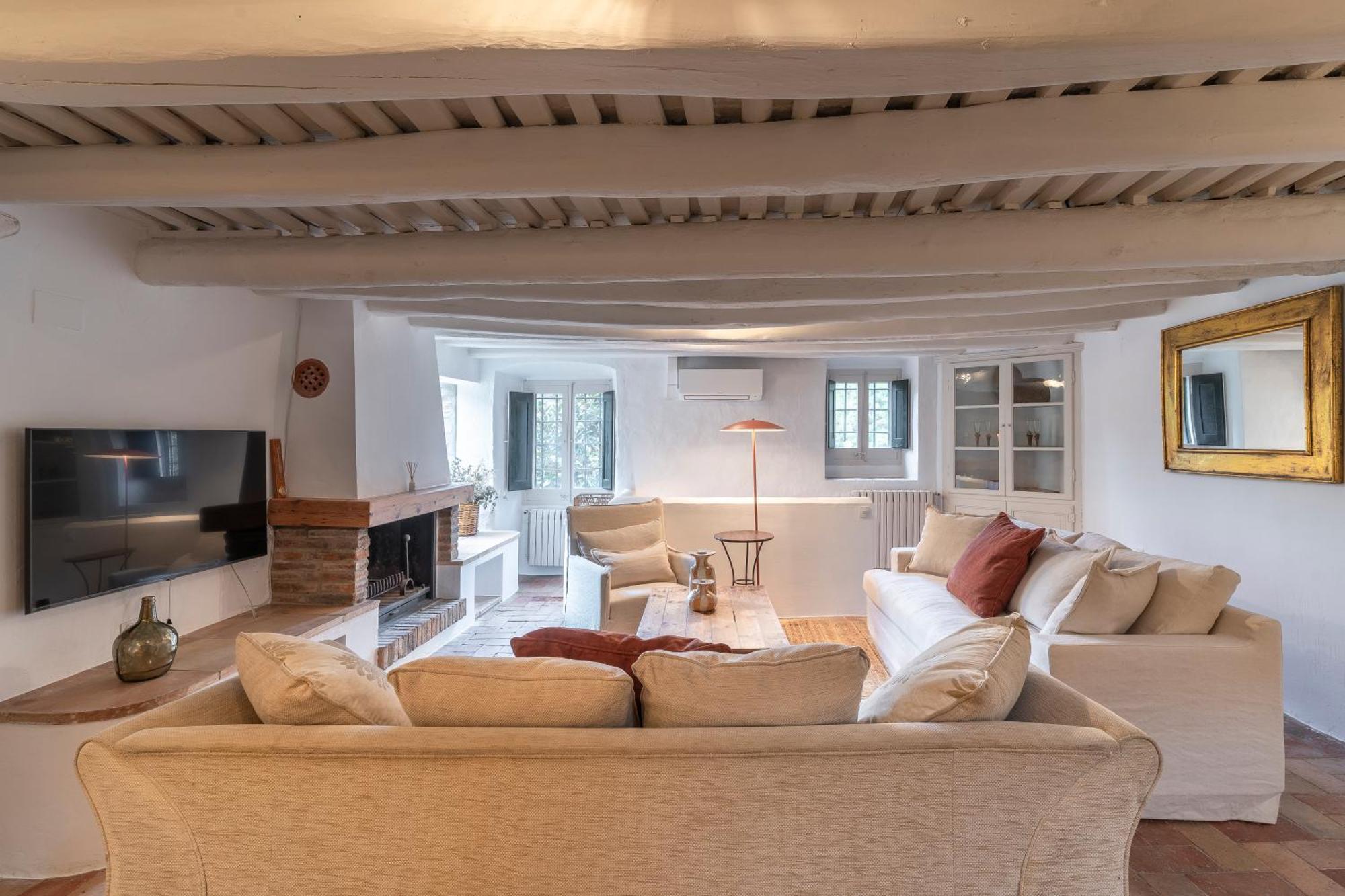 Casa El Moli De Burjats Con Piscina Y Chimenea