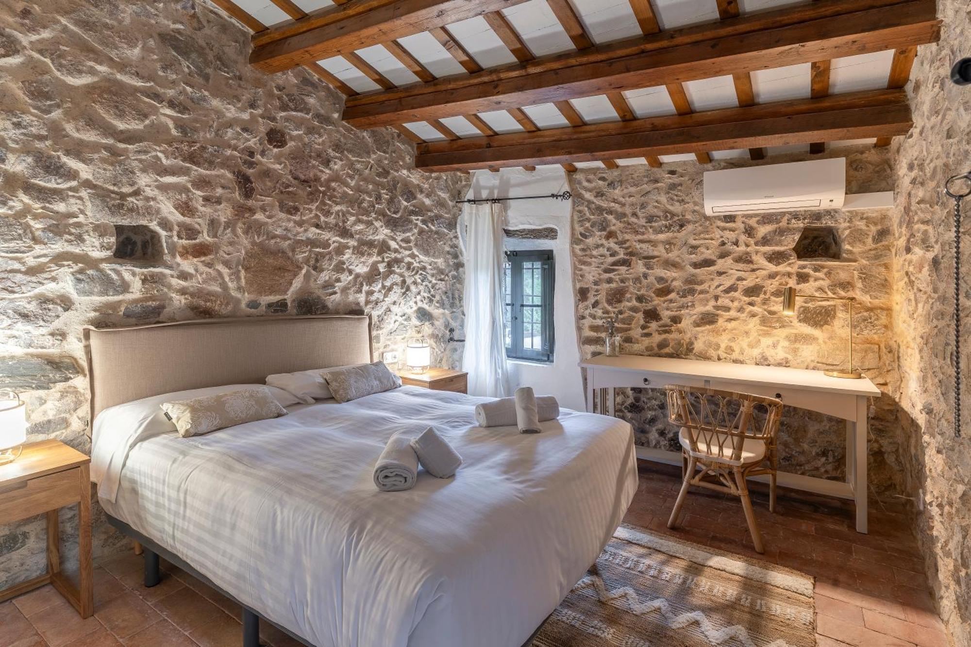 Casa El Moli De Burjats Con Piscina Y Chimenea