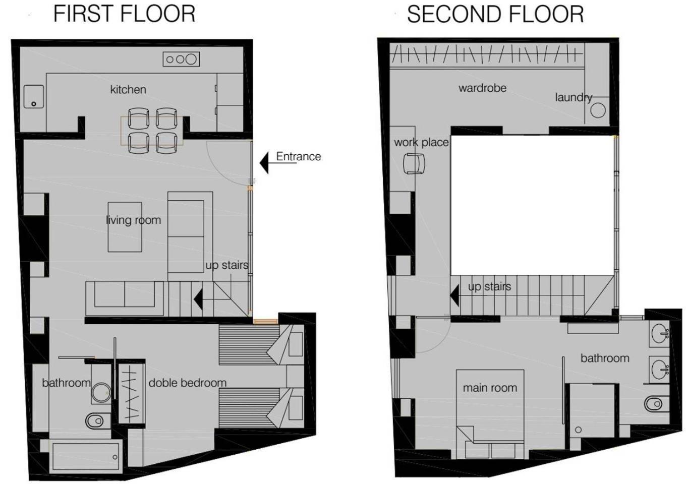 Apartment Design And Luminous Duplex In The Old Town