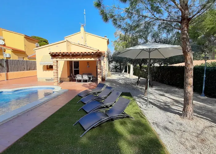 Ame447 Chalet Con Piscina Privada 9X5M Y Jardin Vallado
