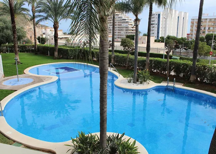 Apto En Cullera Con Terraza, Piscina, Parking Y Wifi Gratis