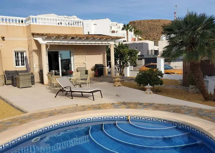Chalet Athos, Ferienwohnung Mit Pool,Dachterasse, Meer Und Bergblick In San Juan De Los Terreros