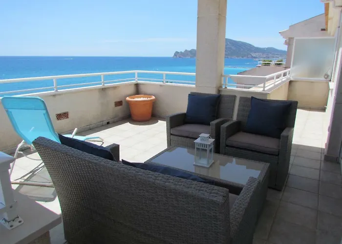 Beach Front Line Penthouse In Altea
