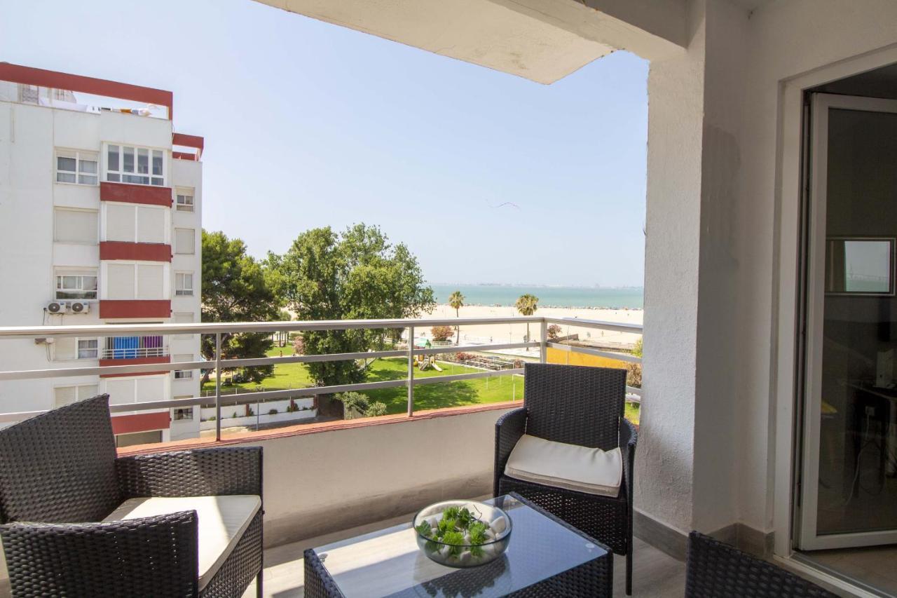 Apartamento Primera Línea De Playa Terraza Y Vista Al Mar El Puerto de Santa María