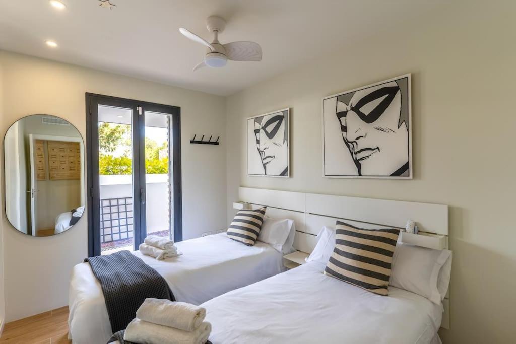 Genoveses, 3 Hab, Garaje, Piscina, Solarium Y Wifi San José