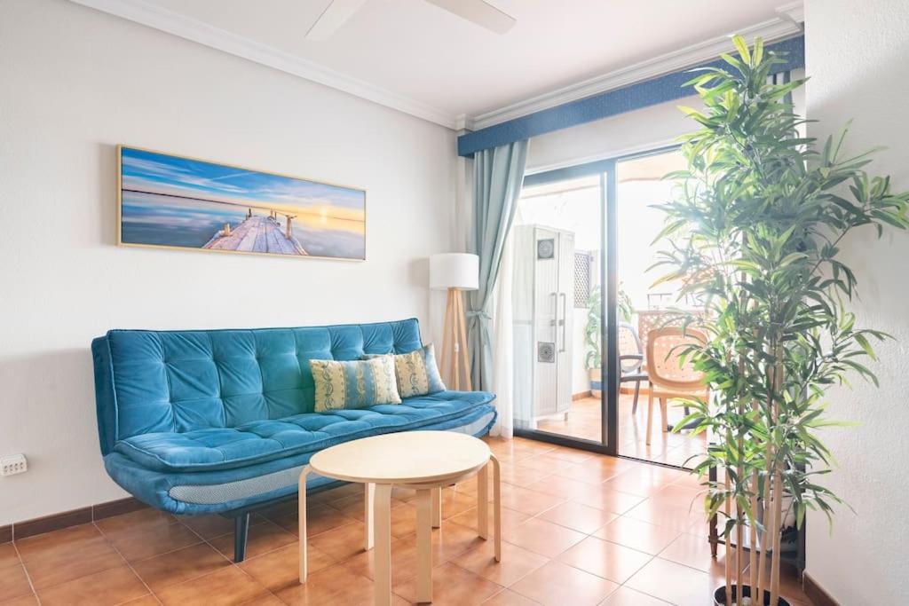 Royal Blue Terracotta Designer Golf Del Sur Apartment *