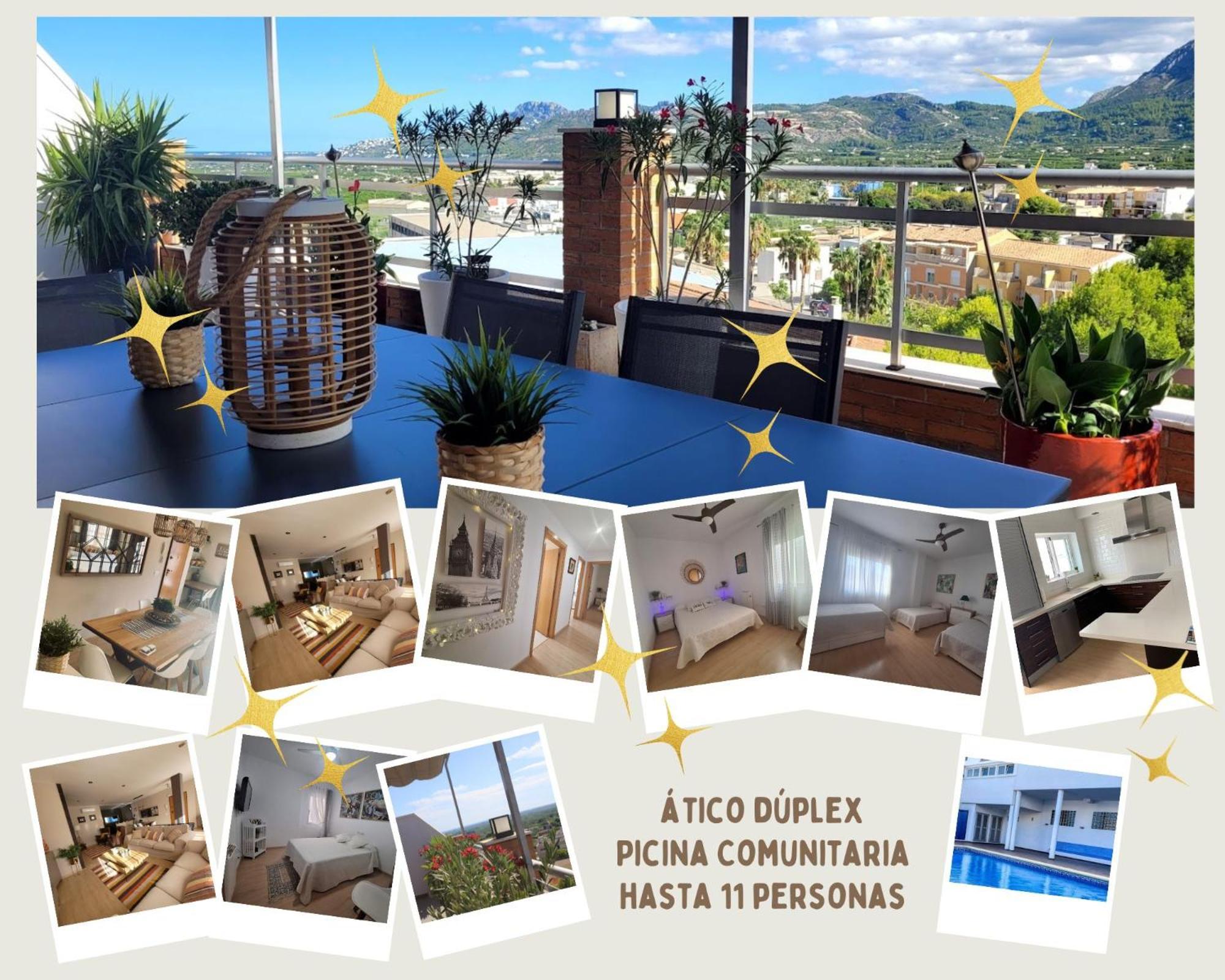Atico Duplex Baladrar: Spacious Terrace Retreat Near Denia & Golf * Pego