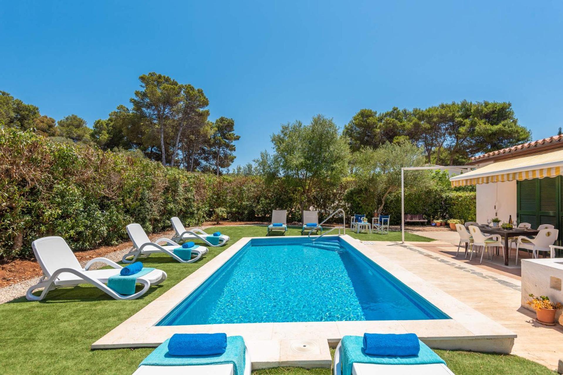 Rustic Garden Minorcan Style With Private Pool And Sea *
