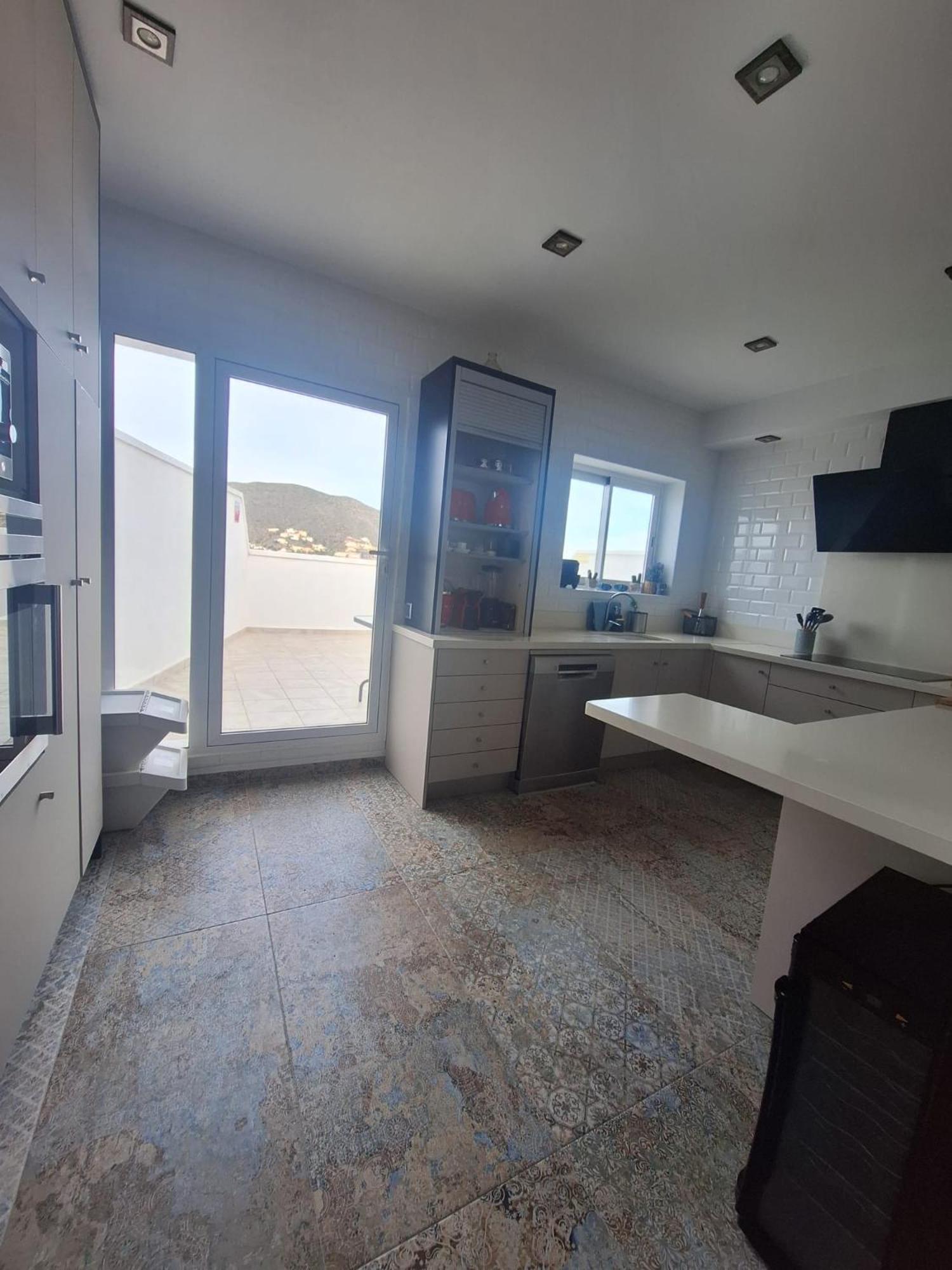Apartment Atico Duplex Baladrar: Spacious Terrace Retreat Near Denia & Golf Pego