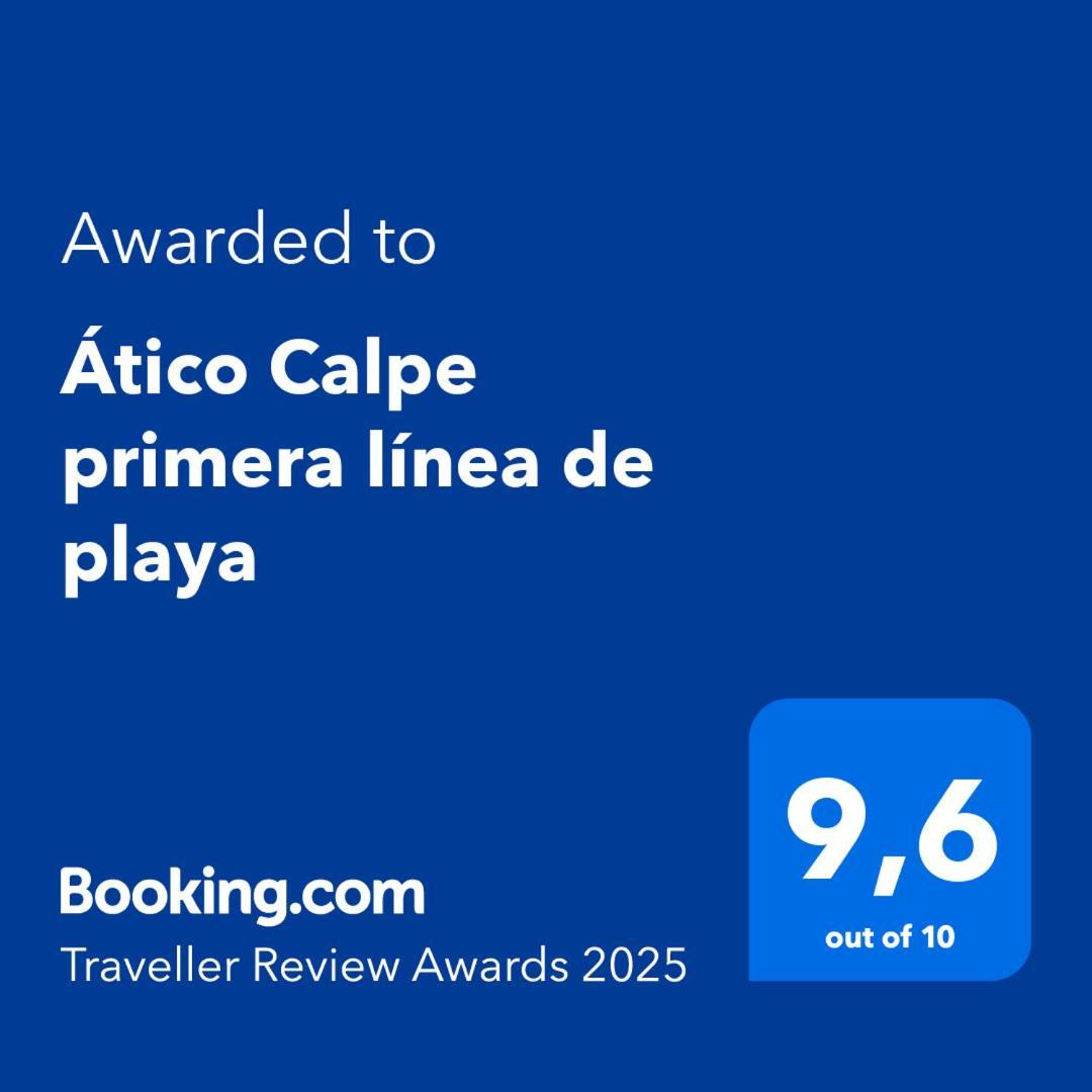 ático Primera Línea De Playa Calpe