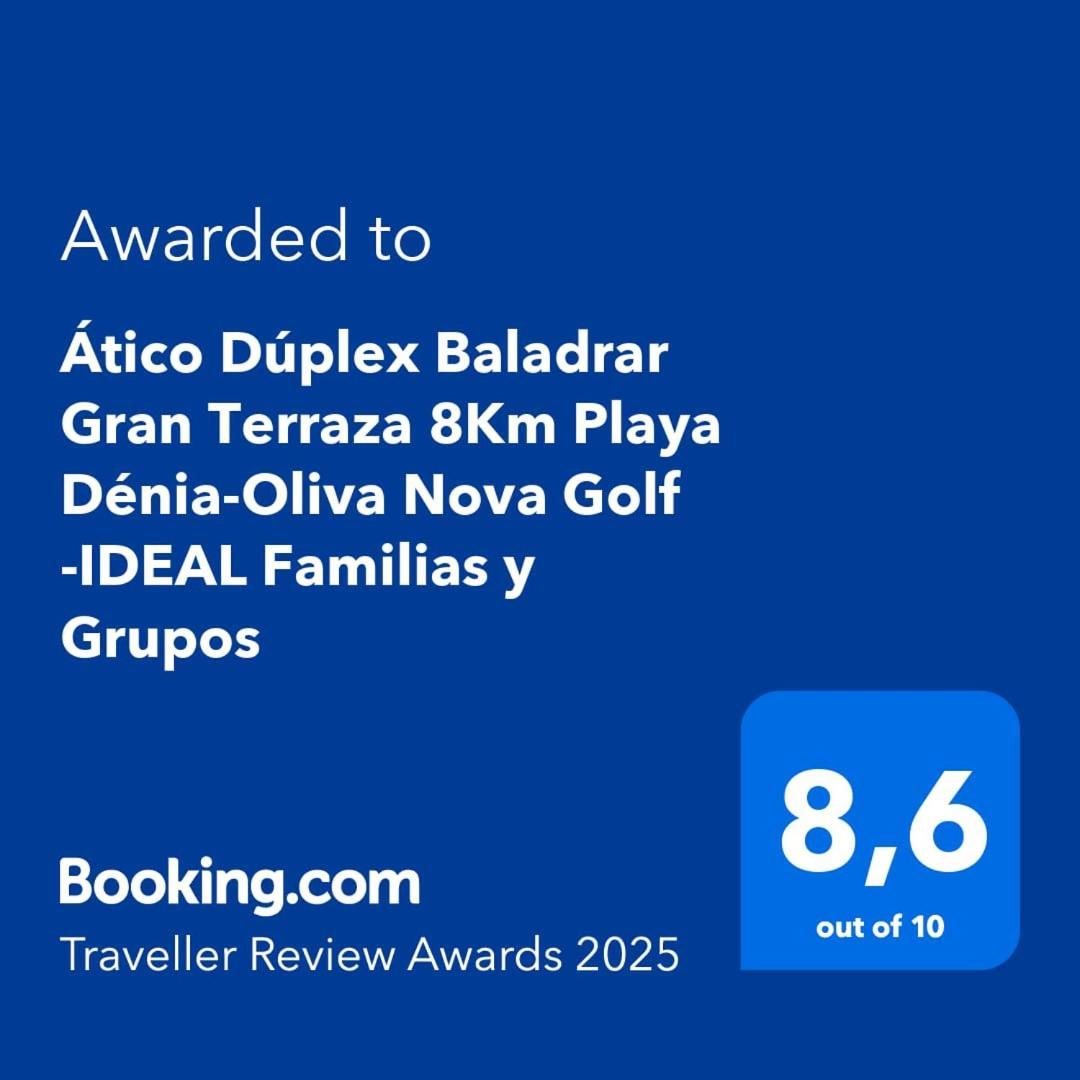 Apartment Atico Duplex Baladrar: Spacious Terrace Retreat Near Denia & Golf Pego