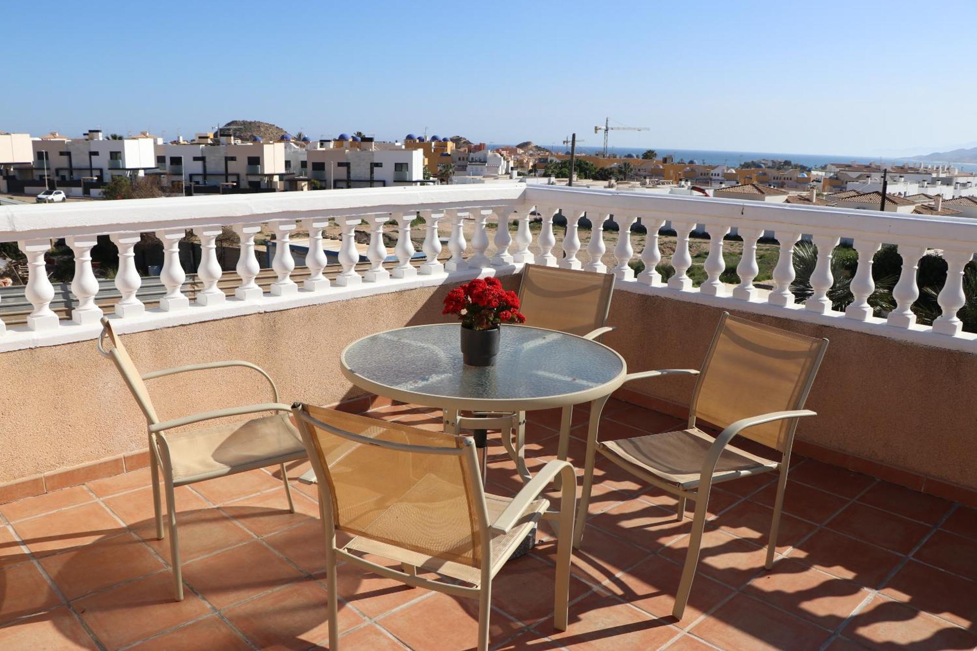 Apartment Athos, Mit Pool,dachterasse, Und Bergblick In San Juan De Terreros Pulpi